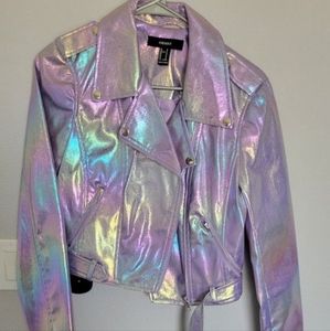 Forever 21 medium holographic purple